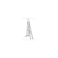 Фото товара - Лестница алюм. 3-х секц. 310/736/315см 3х12ступ. 20,4кг NV3230 Новая Высота 3230312