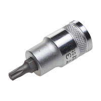 Фото товара - Торцовая бита-головка материал S2 TORX сатинированная 1/2 Т30 KRAFTOOL 27905-30_z01
