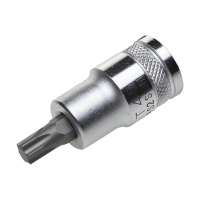 Фото товара - Торцовая бита-головка материал S2 TORX сатинированная 1/2 Т45 KRAFTOOL 27905-45_z01