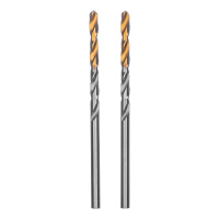 Фото товара - Сверло спиральное по металлу 3,2x65мм Р6М5 Golden Tip 2шт. Denzel 718226