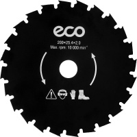 Фото товара - Нож для мотокосы 24зуб. 200х2.0х25.4мм ECO GTP-24T