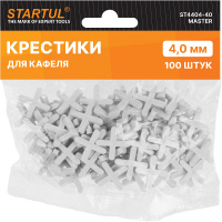 Фото товара - Крестики д/кафеля 4мм 100шт MASTER STARTUL ST4404-40