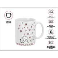 Фото товара - Кружка керамическая 350мл LOVELY ANIMALS-4 PERFECTO LINEA 30-063614