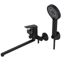 Фото товара - Смеситель для ванны Lt D35 серия WIN black AV Engineering AVWIN7-BL165-122