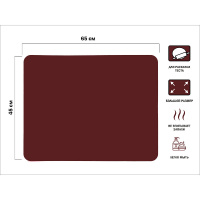 Фото товара - Коврик для теста силиконовый 65х45см BURGUNDY PERFECTO LINEA 23-654514