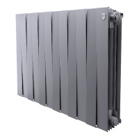 Фото товара - Радиатор PianoForte 500 Silver Satin - 12 секц. Royal Thermo RTPNSS50012