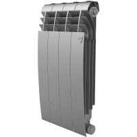 Фото товара - Радиатор BiLiner 500 Silver Satin - 4 секц. Royal Thermo RTBSS50004