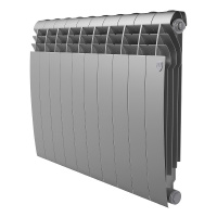 Фото товара - Радиатор BiLiner 500 Silver Satin - 10 секц. Royal Thermo RTBSS50010