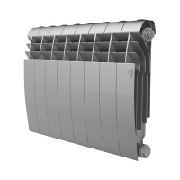 Фото товара - Радиатор BiLiner 350 /Silver Satin - 8 секц. Royal Thermo RTBSS35008