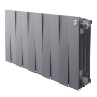 Фото товара - Радиатор PianoForte 300 /Silver Satin - 10 секц. Royal Thermo RTPSS30010
