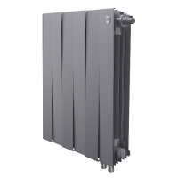 Фото товара - Радиатор PianoForte 500 Silver Satin VDR80 - 6 секц. Royal Thermo RTPNSSVDR8050006