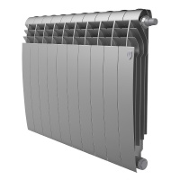 Фото товара - Радиатор BiLiner 500 Silver Satin VR80 - 10 секц. Royal Thermo RTBSSVR8050010