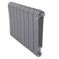 Фото товара - Радиатор биметаллический Infinity 500 Silver Satin VR80 - 8 секц. Royal Thermo RTINSSVR805008
