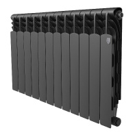 Фото товара - Радиатор Revolution Bimetall 500 2.0/Noir Sable – 12 секц. Royal Thermo RTRBNS250012