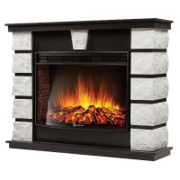 Фото товара - Портал Excalibur 30 камень белый шпон венге Firelight Excalibur 30 WW