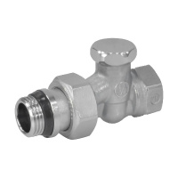 Фото товара - Клапан отсечной R16TG для радиатора 1/2 ВН прямой Kvs-1.55м3/ч Giacomini R17X033