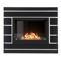 Фото товара - Камин BFP/P-2520 портал Moderno 25 шпон чёрный дуб Firelight set BFP/P-2520 + Moderno BO