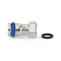 Фото товара - Муфта раструбная Inox Press с накидной гайкой 15x3/4 VARMEGA VM709001505