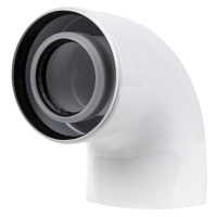 Фото товара - Отвод коаксиальный 60/100 90 гр. M/F для конденсационных котлов Royal Thermo RTF20.069