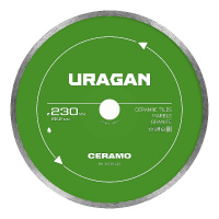 Фото товара - Диск алмазный отрезной сплошной CERAMO 230мм URAGAN 36707-230