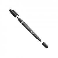 Фото товара - Маркер промышл. перманентный двухсторонний черный DURA INK DUAL TIP MARKAL 96283