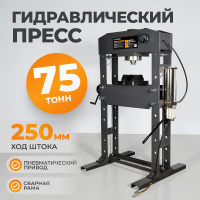 Фото товара - Гидравлический пресс 75т с ручным и пневмоприводом WIEDERKRAFT WDK-HP750A