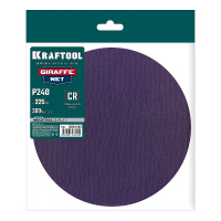 Фото товара - Сетчатый шлифовальный круг на липучке без отв. Р240 Giraffe NET 225мм KRAFTOOL 35654-240