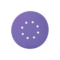 Фото товара - Диск шлифовальный на пленке 328 Purple Zirconia Р60 125мм 8отв 50шт SANDWOX 328.125.060.08