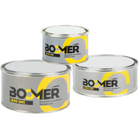 Фото товара - Полиэфирная универсальная шпатлевка Uni 0.5+0.015кг BOOMER 1000/0,5
