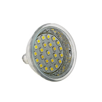 Фото товара - Лампа светодиодная WARM WHITE 24 SMD LED 2W угол 120 45мм O50мм 12V MEGA LIGHTING LM-0217WW-MR16