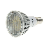 Фото товара - Лампа светодиодная E14 WW 48 SMD LED 3W=30W угол 120 75мм O50мм 170-240V MEGA LIGHTING LM-0177WW-E14