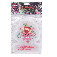 Фото товара - Коврик антискатный LOVE KILLS SLOWLY CLEAR на панель приборов 17х13см ED HARDY EH-00128T