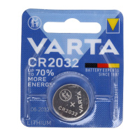 Фото товара - Элемент питания CR2032-BL1 LITHIUM таблетка автобрелки 3V VARTA VRT-CR2032бл