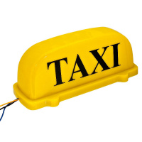 Фото товара - Знак ТАКСИ YELLOW taxi магнитный с подсветкой 12V MEGA ELECTRIC TX-200