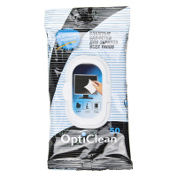 Фото товара - Салфетки влажные OPTI CLEAN для плазменных и ЖК-панелей 20х15см 50шт АВАНГАРД OC-72015
