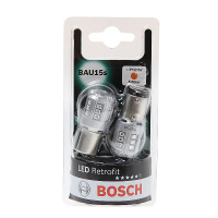 Фото товара - Автолампа PY21W BAU15S LED AMBER блистер 2шт RETROFIT 12V BOSCH B-1987301520-2бл