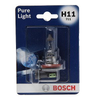Фото товара - Автолампа H11 55 PGJ19-2 PURE LIGHT блистер 12V BOSCH B-1987301339бл