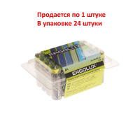 Фото товара - Элемент питания AA: LR06-BC24 ALKALINE 1,5V ERGOLUX EL-LR06(24)бл