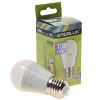 Фото товара - Лампа светодиодная Е27 G45 11W дневной свет ERGOLUX EL-LED-G45-11W-E27-6K