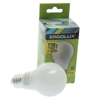 Фото товара - Лампа светодиодная E27 A60 12W тёплый свет ERGOLUX EL-LED-A60-12W-E27-3K