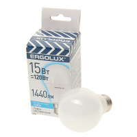 Фото товара - Лампа светодиодная E27 A60 15W холодный свет ERGOLUX EL-LED-A60-15W-E27-4K
