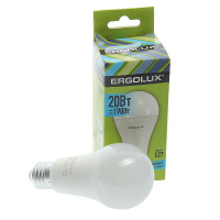 Фото товара - Лампа светодиодная E27 A65 20W холодный свет ERGOLUX EL-LED-A65-20W-E27-4K