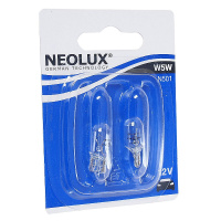Фото товара - Автолампа W5W W2.1*9.5d блистер 2шт 12V NEOLUX N501-02B