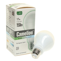 Фото товара - Лампа светодиодная E27 A65 17W холодный свет CAMELION C-LED17-A65/845/E27