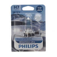 Фото товара - Автолампа H7 55 PX26d WhiteVision ultra 4200K блистер 12V PHILIPS 12972WVUB1