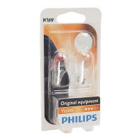 Фото товара - Автолампа W16W W2.1*9.5d блистер 2шт 12V PHILIPS 12067B2