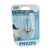 Фото товара - Автолампа H7 55 PX26d CrystalVision 4300K блистер 12V PHILIPS 12972CVB1