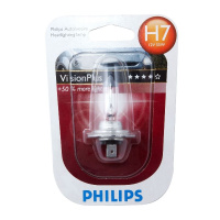 Фото товара - Автолампа H7 55 PX26d+60% VisionPlus блистер 12V PHILIPS 12972VPB1