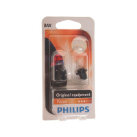 Фото товара - Автолампа BAX1.2W с черным патроном BAX8.3s/1.35 блистер,2шт 12V PHILIPS 12597B2