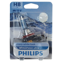 Фото товара - Автолампа H8 35 PGJ19-1 WhiteVision ultra 3800K блистер 12V PHILIPS 12360WVUB1